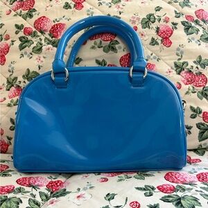 Forever 21 Glossy Blue Mini Bag